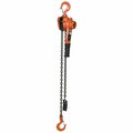 Vestil Professional Lever Hoist, 5 ft. Lift, 2K, 2000 lb. Load Capacity, 5 ft Hoist Lift PLH-20-5